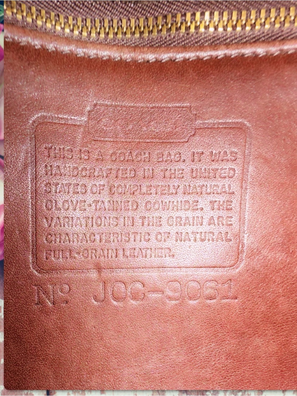 COACH MAHOGANY BROWN CROSSBODY RAMBLER 9061 - Picture 14 of 15